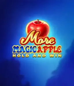 Step into the enchanting world of More Magic Apple Hold and Win Slot by 3 Oaks Gaming, highlighting a glistening red apple on a deep blue background. This image conveys the enchanting theme with a touch of mystery. Ideal for lovers of magical themes, the vibrant colors and enticing artwork draw players into the game's magical world. 