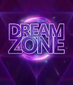 Immerse yourself in the vibrant realm of Dream Zone slot by ELK Studios, highlighting a dynamic purple and blue cosmic backdrop with the futuristic logo illuminated brightly. This image portrays a surreal atmosphere, perfect for fans of vibrant, abstract graphics, delivering a captivating escape.